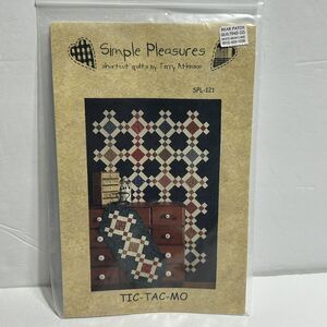 Simple Pleasures Shortcut Quilts Tic Tac Mo NEW Vintage Sewing Pattern